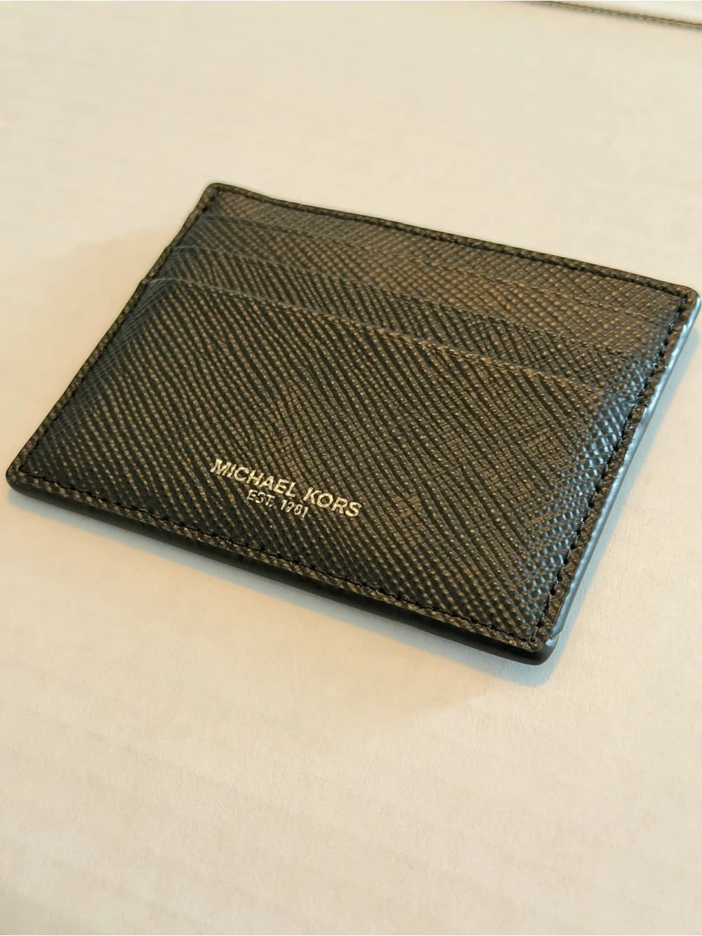 Coach and Michael Kors Men's Leather Card Case Wallet